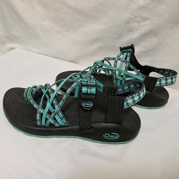 Chaco Z/Cloud 2 Teal Women's Hiking Sandals Size 7 - Toe Loop - Picture 6 of 7